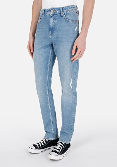 Image de 067 Jack Pantalon Bleu En Regular Fit Homme