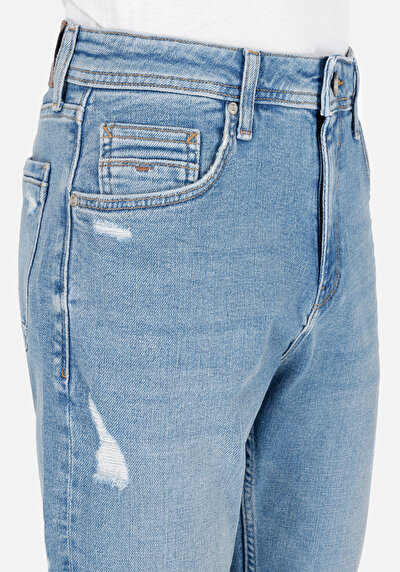 Afficher les détails de 067 Jack Pantalon Bleu   En  Regular Fit Homme