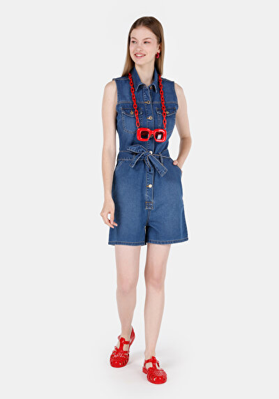 Image de Short Bleu Slim Fit Femme