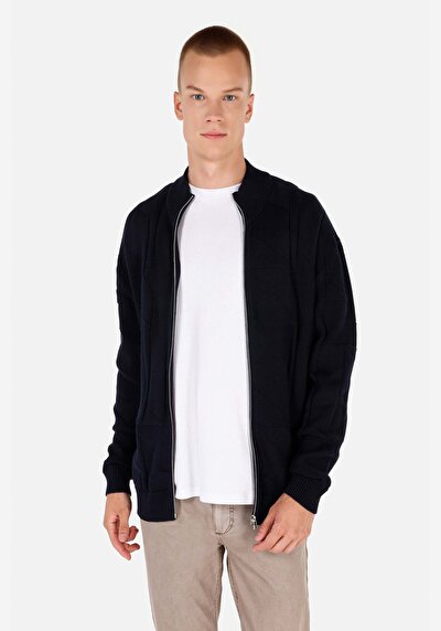 Image de Cardigan Tricot Marine Regular Fit Homme