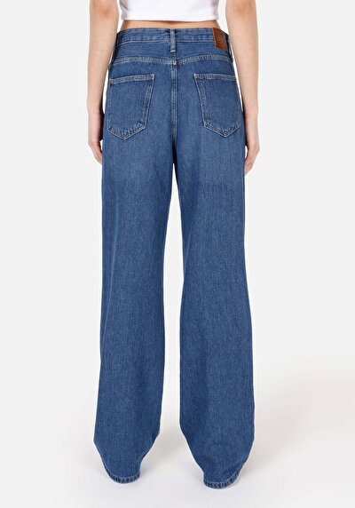 Image de 970 Berry Pantalon Bleu En Regular Fit Femme