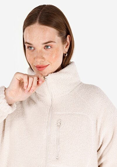 Image de Veste Ecru Regular Fit Manches Longues Matelassé Femme