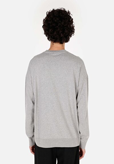 Image de Pull Gris Comfort Fit Manches Longues  Homme