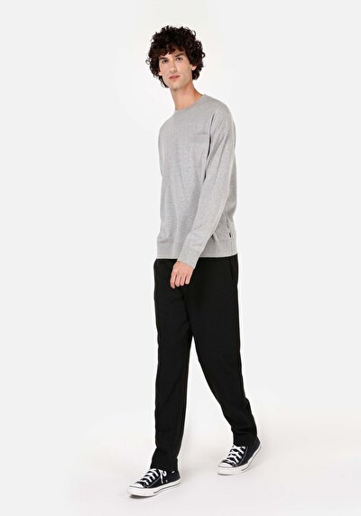Image de Pull Gris Comfort Fit Manches Longues  Homme