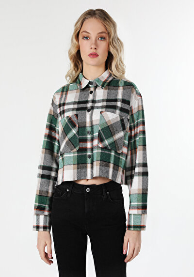 Image de Chemise À Manches Longues Vert Femme