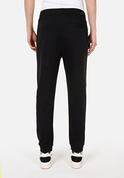 Afficher les détails de Pantalon De Survêtement Noir Regular Fit Homme