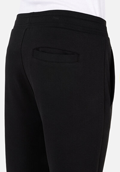 Afficher les détails de Pantalon De Survêtement Noir Regular Fit Homme