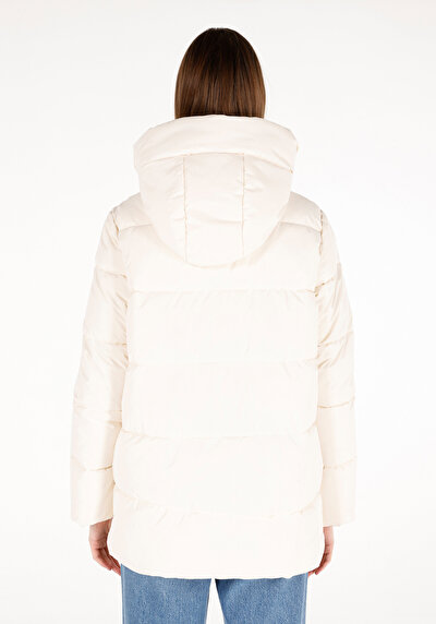 Image de Veste Blanc Regular Fit Manches Longues  Polyester Femme