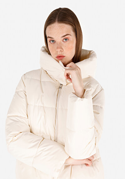 Image de Veste Blanc Regular Fit Manches Longues Polyester Femme