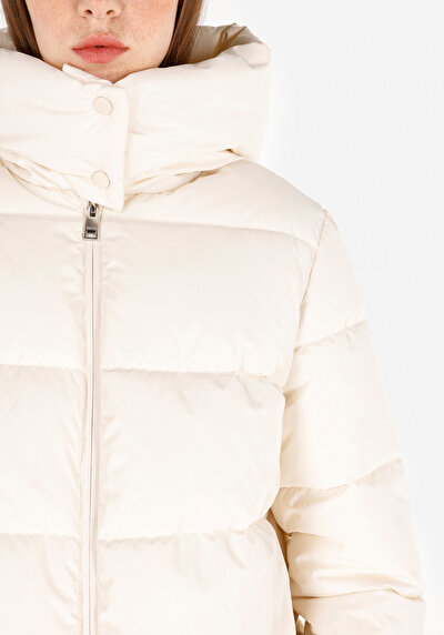 Image de Veste Blanc Regular Fit Manches Longues  Polyester Femme