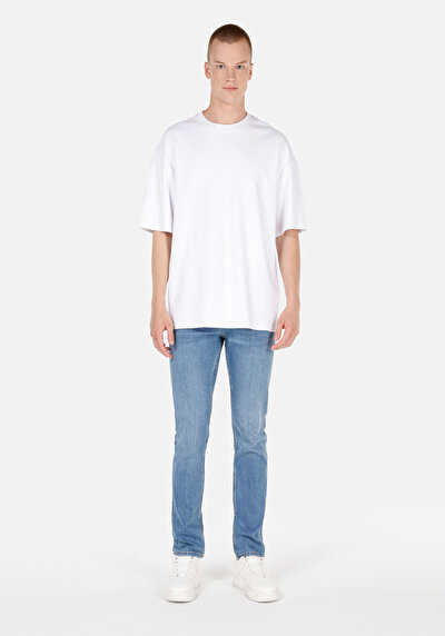 Image de 044 Karl Pantalon Denim Straight Leg Low Rise En Jean Straight Fit Homme
