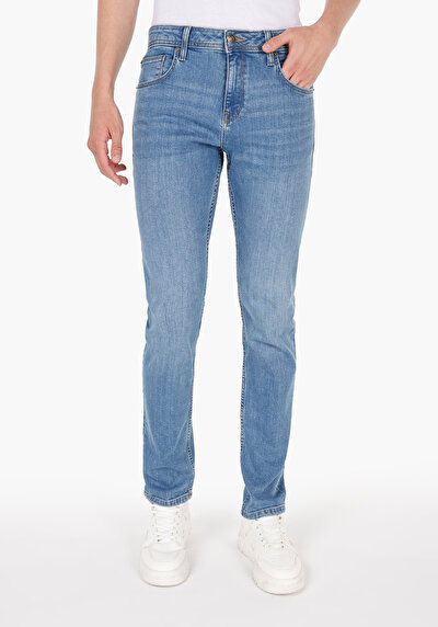 Image de 044 Karl Pantalon Denim Straight Leg Low Rise En Jean Straight Fit Homme