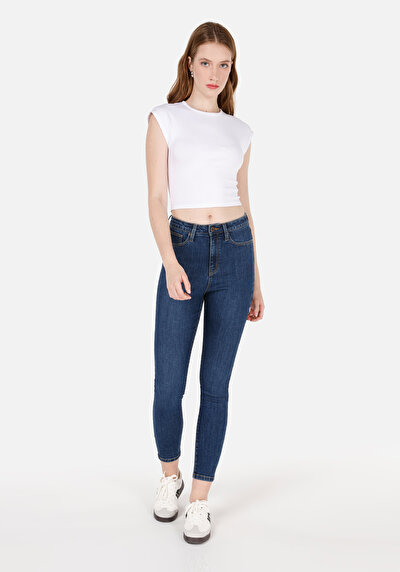 Image de 760 Diana Pantalon Denim Skinny  Leg High Rise En Jean Skinny Fit Femme
