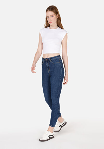 Image de 760 Diana Pantalon Denim Skinny Leg High Rise En Jean Skinny Fit Femme