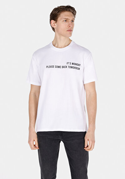Image de Blanc Homme T-shirt À Manches Courtes