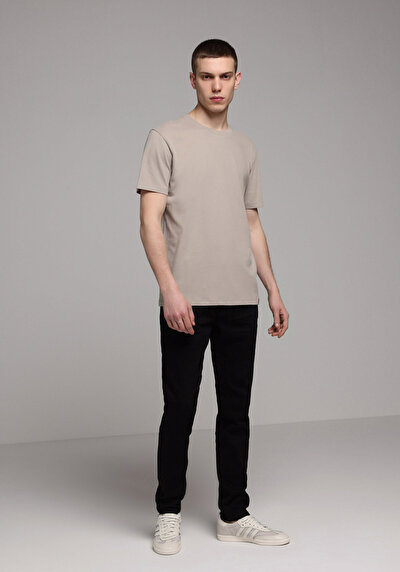 Image de T-shirt À Manches Courtes Blanc Regular Fit Droit Homme