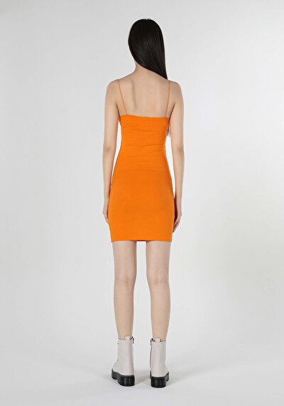 Image de Robe Orange Slim Fit Femme