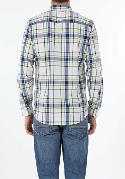 Image de Chemise À Manches Longues Marine Regular Fit Homme
