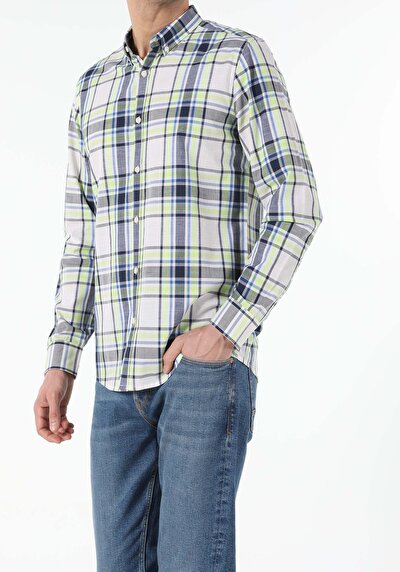 Image de Chemise À Manches Longues Marine Regular Fit   Homme