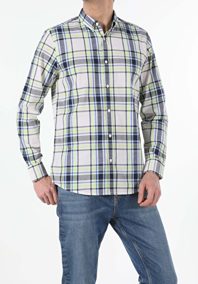 Image de Chemise À Manches Longues Marine Regular Fit   Homme