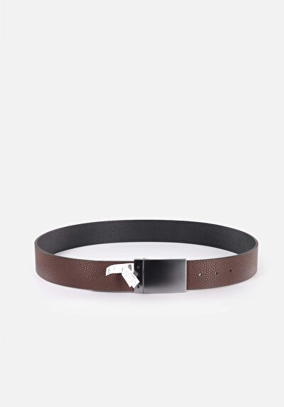 Image de Ceinture Noir Modern Fit Homme
