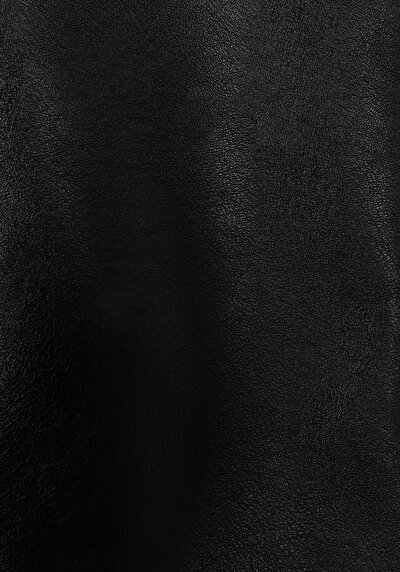 Afficher les détails de Jupe Noir Midi Droit Pu Mdi Femme