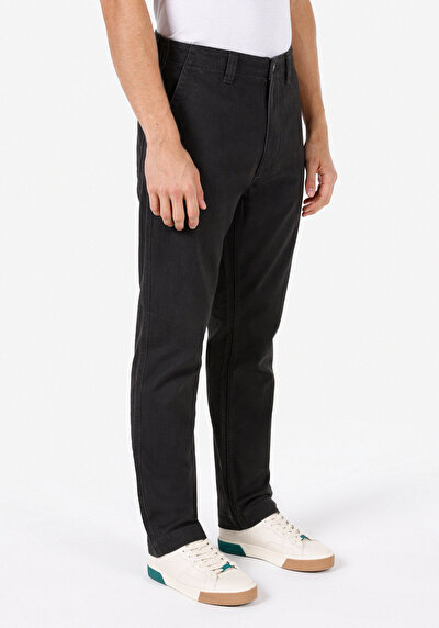 Image de Pantalon Anthracite Loose Leg Medium Rise En Jean Loose Fit Homme