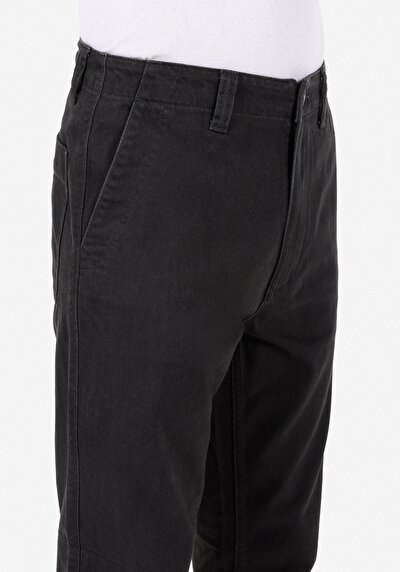 Image de Pantalon Anthracite Loose Leg Medium Rise En Jean Loose Fit Homme