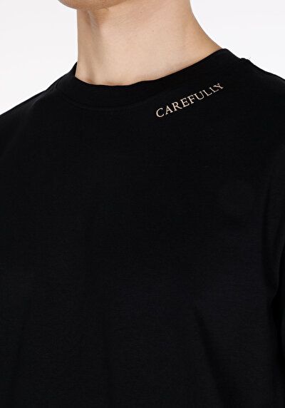 Image de T-shirt À Manches Courtes Noir Regular Fit Droit Homme