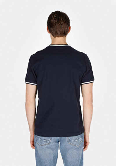Image de T-shirt À Manches Courtes Marine Regular Fit Jakarli Homme