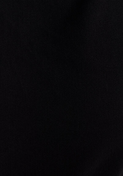 Afficher les détails de Pantalon Noir Düz Paça Medium Rise En Gabardine Regular Fit Homme