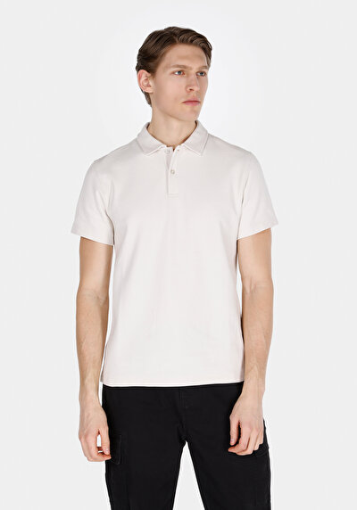 Image de T-shirt Polo À Manches Courtes Vert Foncé Droit Regular Fit Homme