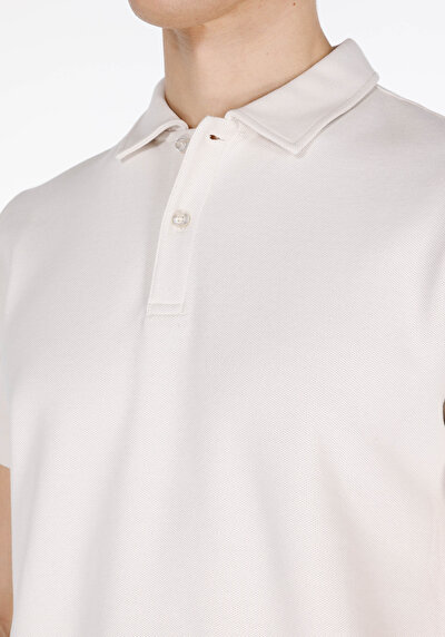 Image de T-shirt Polo À Manches Courtes Vert Foncé Droit Regular Fit Homme