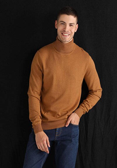 Image de Pull Camel Slim Fit Homme