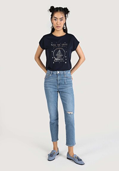 Image de 891 Maya Pantalon Denim En Slim Fit Femme