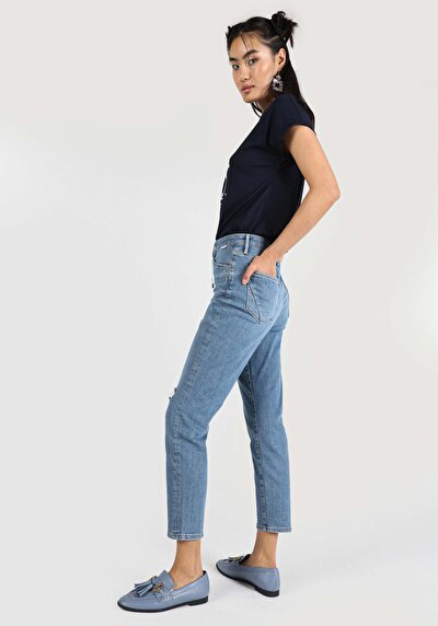 Image de 891 Maya Pantalon Denim En Slim Fit Femme