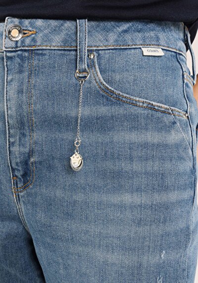 Image de 891 Maya Pantalon Denim   En  Slim Fit Femme