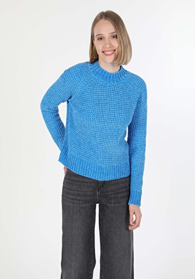 Image de Pull Bleu Regular Fit Femme