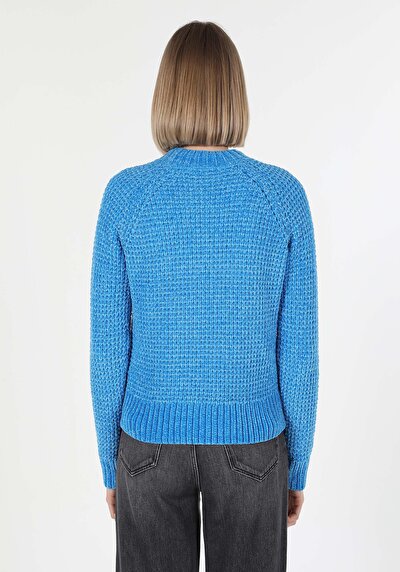 Image de Pull Bleu Regular Fit Femme