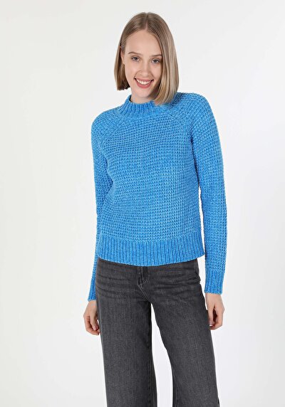 Image de Pull Bleu Regular Fit Femme