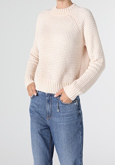 Image de Pull Ecru Regular Fit Femme