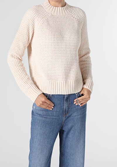 Image de Pull Ecru Regular Fit Femme