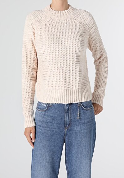 Afficher les détails de Pull Ecru Regular Fit   Femme