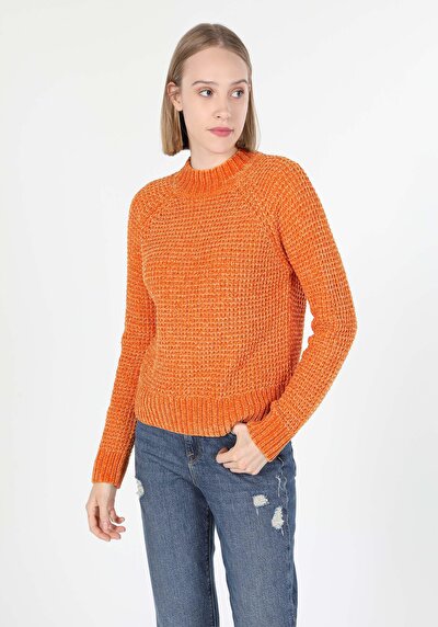 Afficher les détails de Pull Orange Regular Fit   Femme