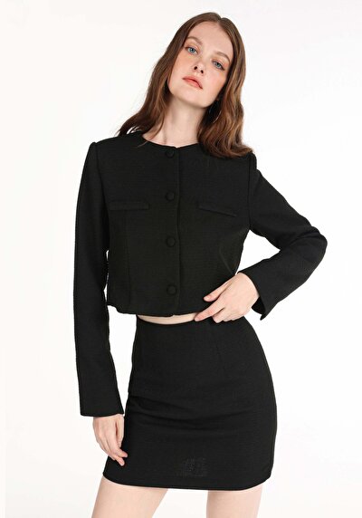 Afficher les détails de Veste De Blazer Noir    Femme