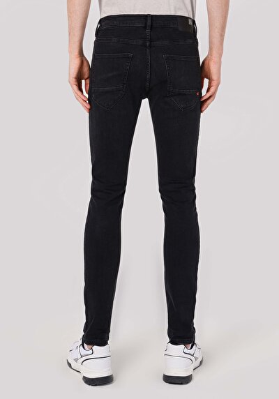 Image de 040 Alex Pantalon Noir En Skinny Fit Homme