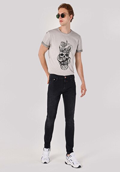 Image de 040 Alex Pantalon Noir En Skinny Fit Homme