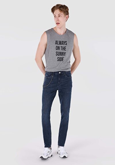 Image de 041 Danny Pantalon Bleu Foncé En Slim Fit Homme