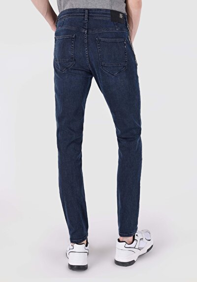 Image de 041 Danny Pantalon Bleu Foncé En Slim Fit Homme