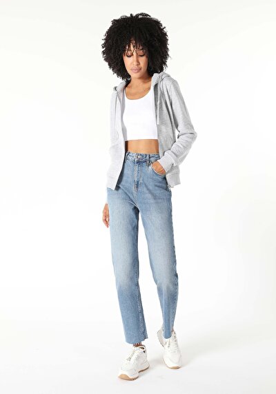 Afficher les détails de Pull-over Gris Regular Fit  Femme